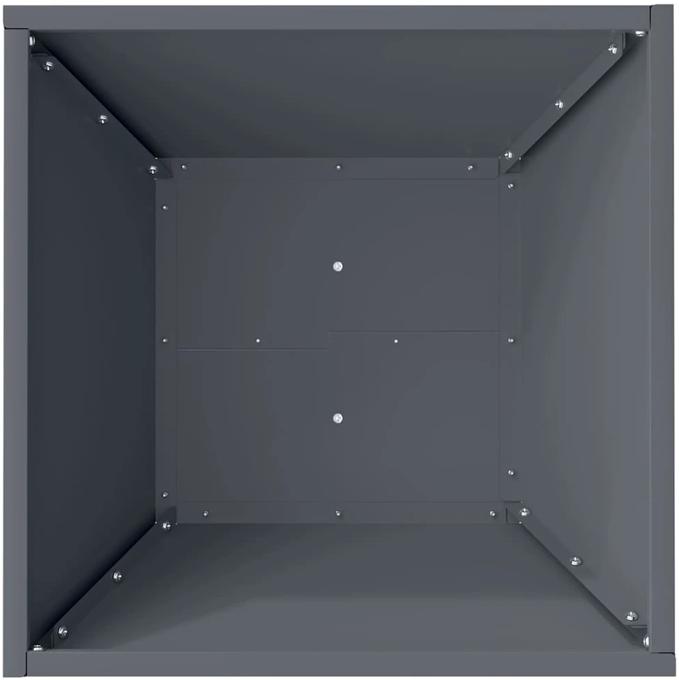 Sodo vazonas Antracito 40 x 40 x 15 cm Šaltai valcuotas plienas