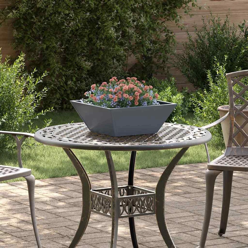 Sodo vazonas Antracito 40 x 40 x 15 cm Šaltai valcuotas plienas