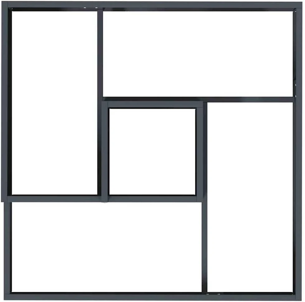 Sodo vazonas Antracito 60 x 60 x 50 cm Šaltai valcuotas plienas
