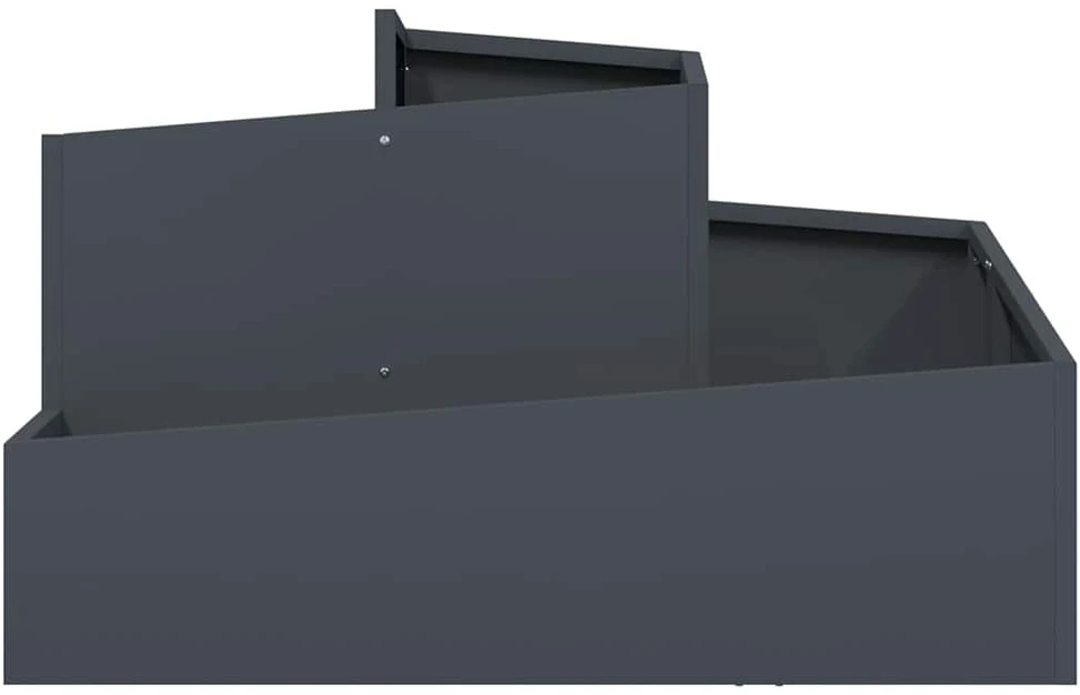 Sodo vazonas Antracito 80 x 80 x 50 cm Šaltai valcuotas plienas