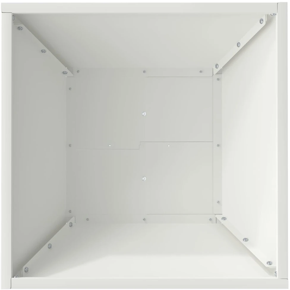 Sodo vazonas Balta 40 x 40 x 15 cm Šaltai valcuotas plienas