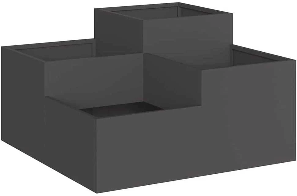 Sodo vazonas Juoda 100 x 100 x 48 cm Plienas