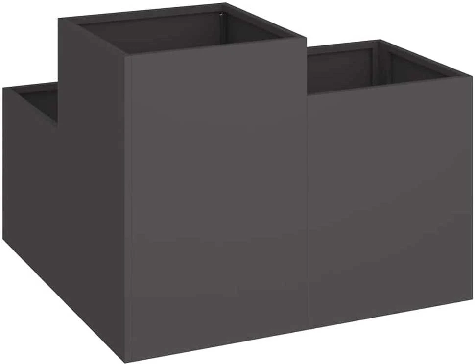 Sodo vazonas Juoda 100 x 100 x 60 cm Plienas