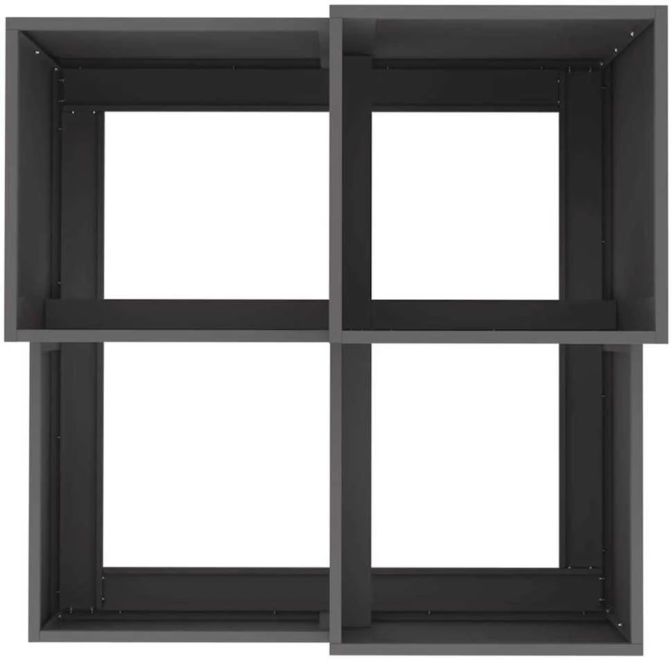 Sodo vazonas Juoda 100 x 100 x 60 cm Plienas