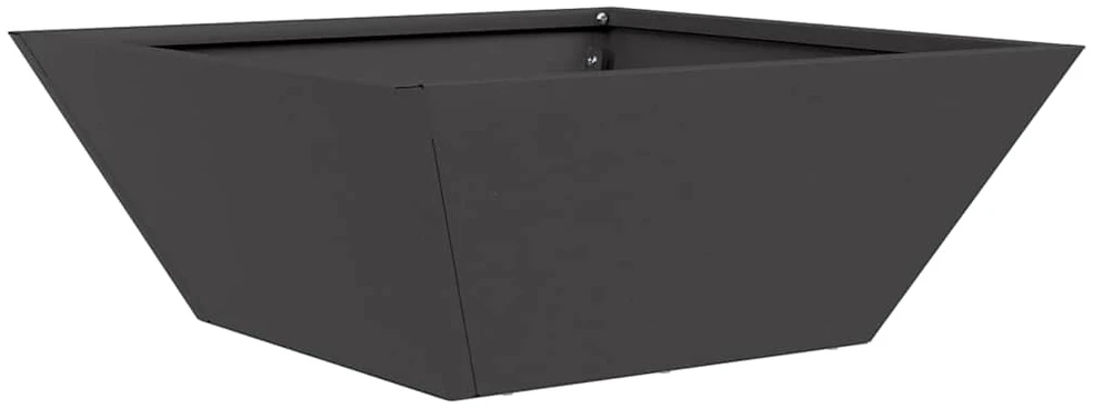 Sodo vazonas Juoda 40 x 40 x 15 cm Šaltai valcuotas plienas