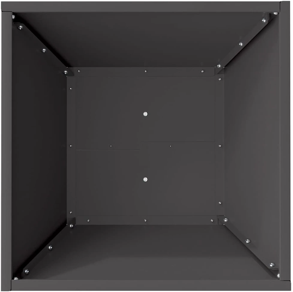 Sodo vazonas Juoda 40 x 40 x 15 cm Šaltai valcuotas plienas