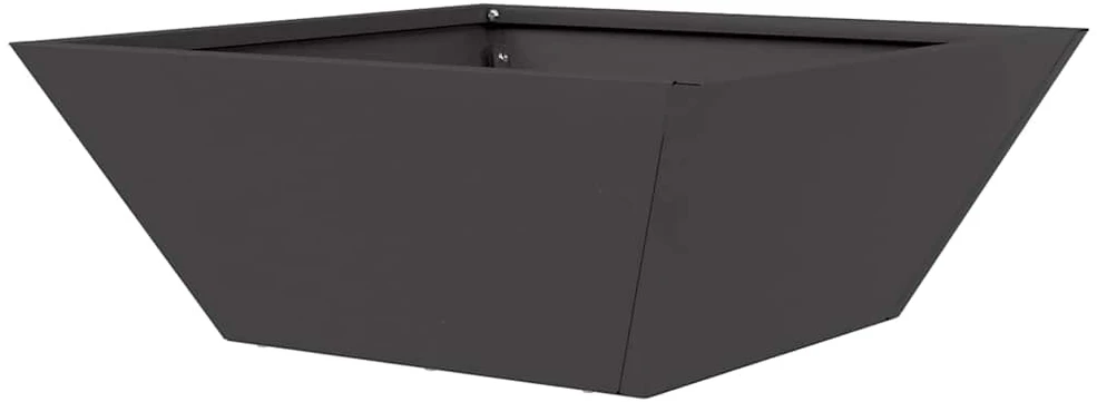 Sodo vazonas Juoda 40 x 40 x 15 cm Šaltai valcuotas plienas