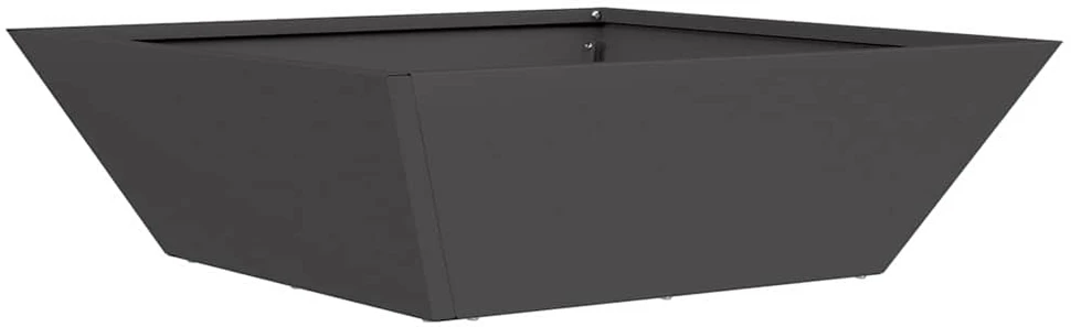 Sodo vazonas Juoda 50 x 50 x 15 cm Šaltai valcuotas plienas