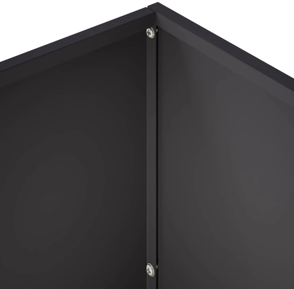 Sodo vazonas Juoda 60 x 30 x 50 cm Šaltai valcuotas plienas