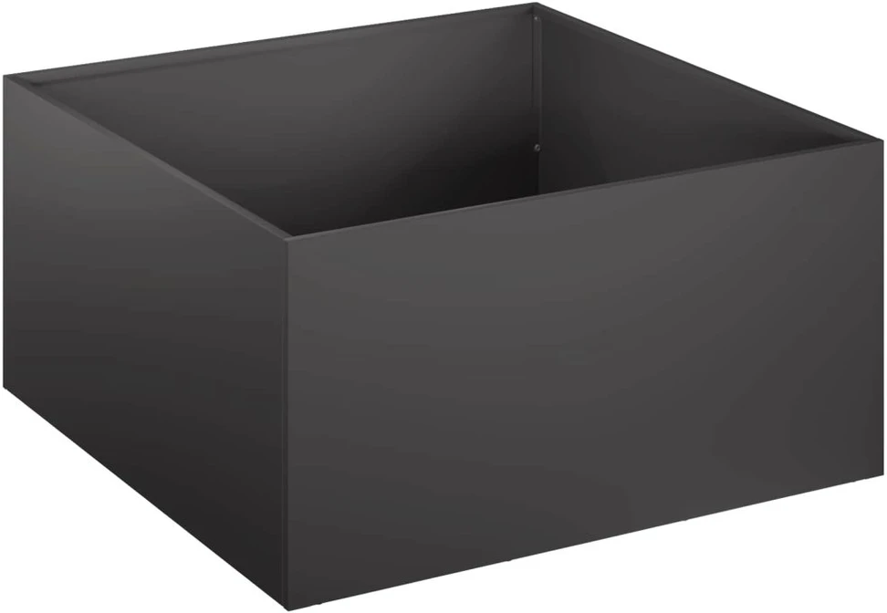 Sodo vazonas Juoda 60 x 60 x 30 cm Šaltai valcuotas plienas