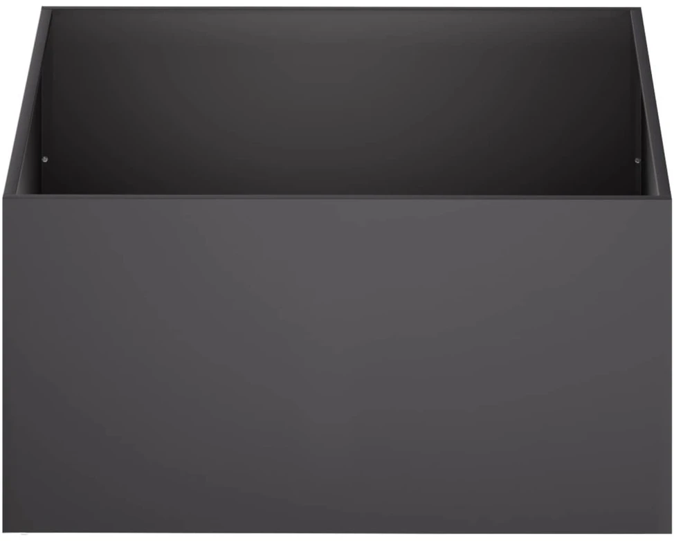 Sodo vazonas Juoda 60 x 60 x 40 cm Šaltai valcuotas plienas