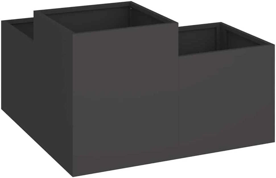 Sodo vazonas Juoda 80 x 80 x 48 cm Plienas