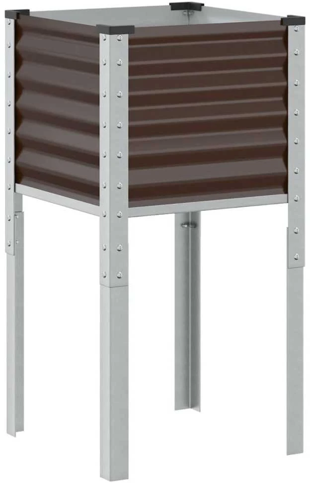 Sodo lovelis, rudas, 45x45x88cm, plienas