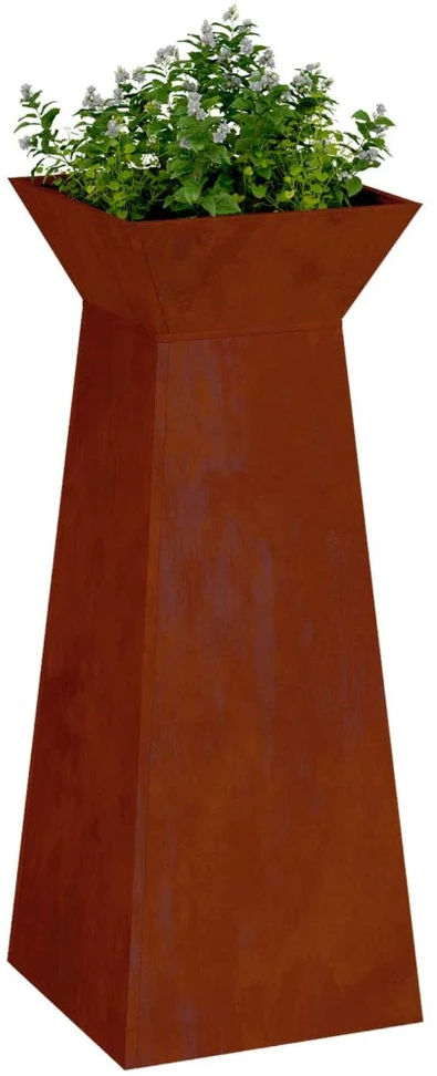 Stulpinis sodinukas Rūdijanti 40 x 40 x 100 cm