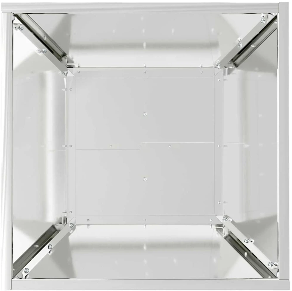 Sodo vazonas Sidabrinė 40 x 40 x 15 cm Galvanizuotas plienas