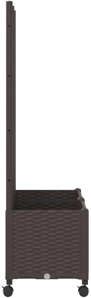 Sodo vazonas su treliu ir ratais Ruda 80 x 40 x 146 cm PP