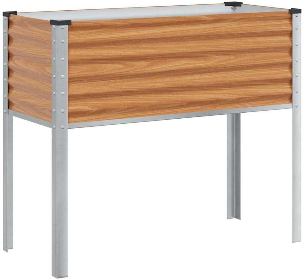 Sodo vazonas Šviesiai rudas 100 x 45 x 90 cm Cinkuota plienas