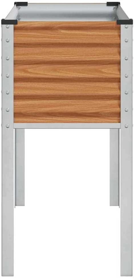 Sodo vazonas Šviesiai rudas 100 x 45 x 90 cm Cinkuota plienas
