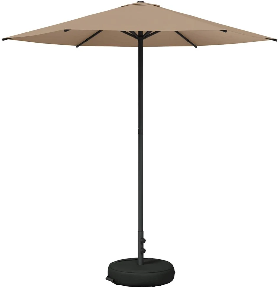 Sodų skėtis su baze 230 x 230 cm Poliesteris Stačiakampio Taupe