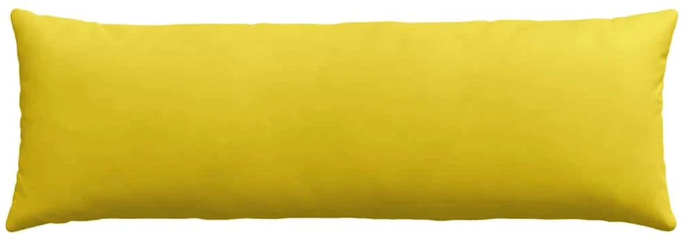 Sofa Pagalvės 2 pcs Geltona 120 x 40 cm Kordūrinis audinys