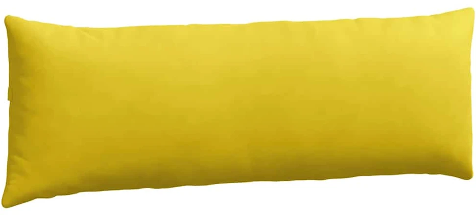 Sofa Pagalvės 2 pcs Geltona 120 x 40 cm Kordūrinis audinys
