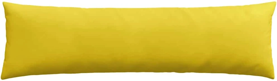 Sofa Pagalvės 2 pcs Geltona 145 x 40 cm Kordūrinis audinys