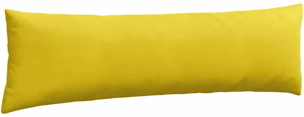 Sofa Pagalvės 2 pcs Geltona 145 x 40 cm Kordūrinis audinys