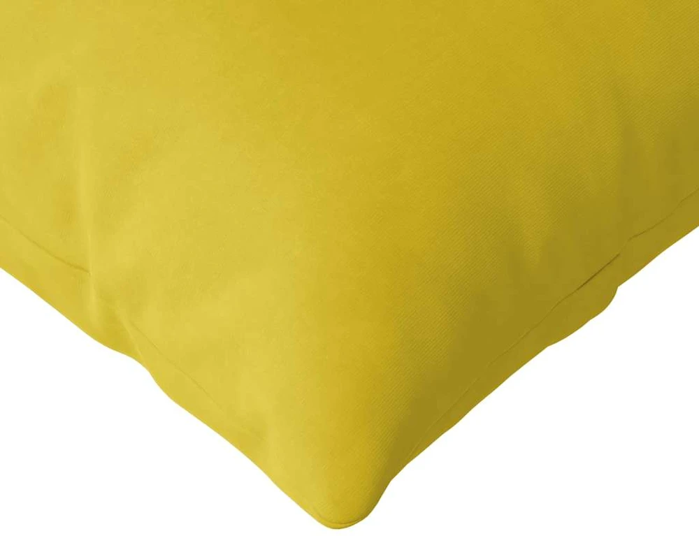Sofa Pagalvės 2 pcs Geltona 145 x 40 cm Kordūrinis audinys