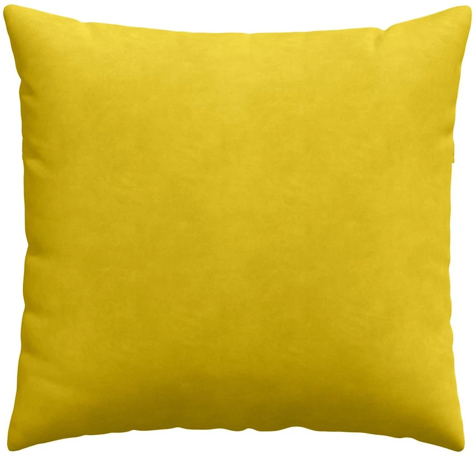 Sofa Pagalvės 2 pcs Geltona 45 x 45 cm Kordūrinis audinys