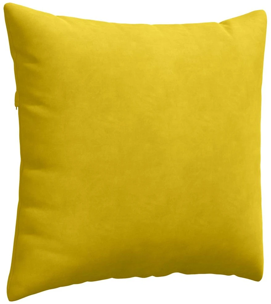 Sofa Pagalvės 2 pcs Geltona 45 x 45 cm Kordūrinis audinys
