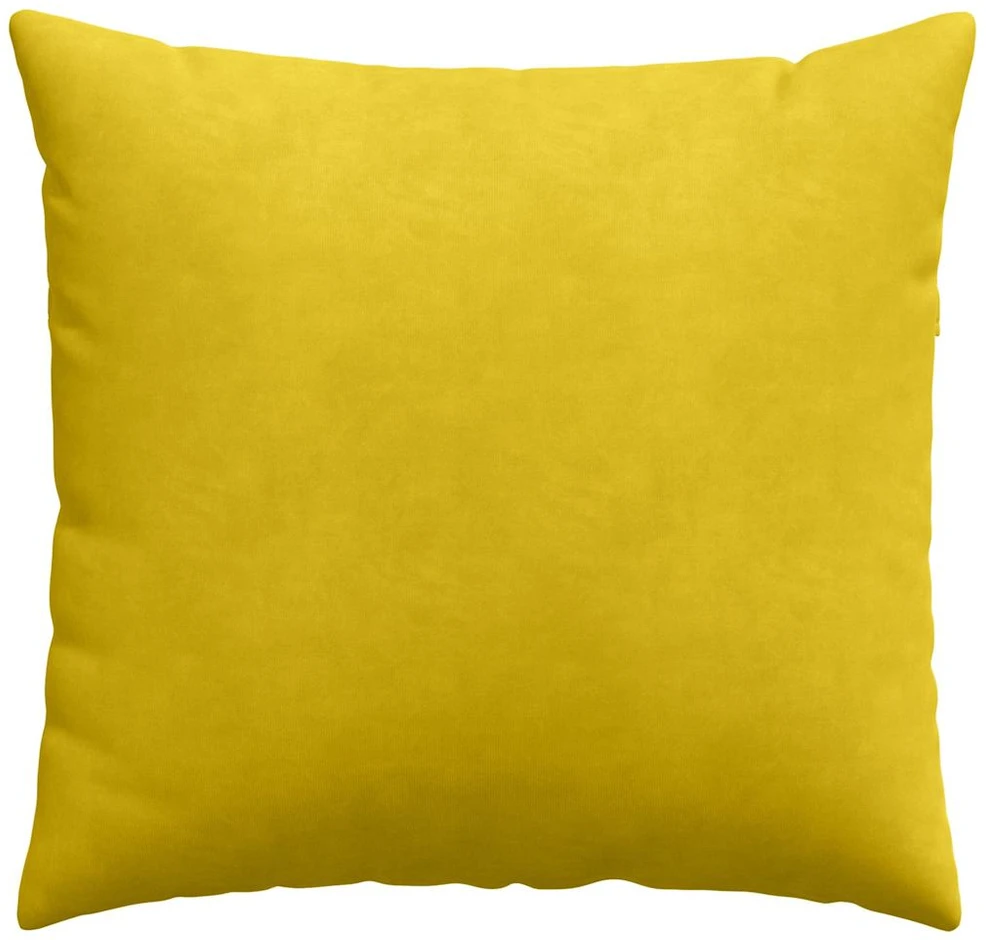 Sofa Pagalvės 2 pcs Geltona 50 x 50 cm Kordūrinis audinys