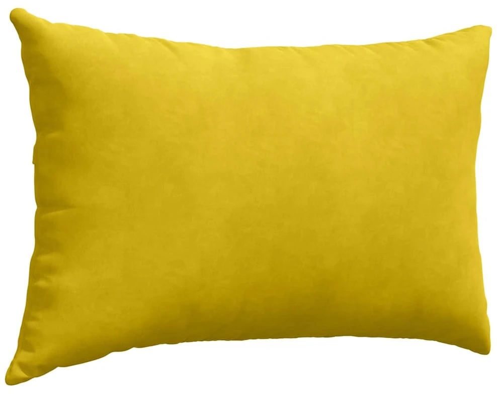Sofa Pagalvės 2 pcs Geltona 60 x 40 cm Kordūrinis audinys