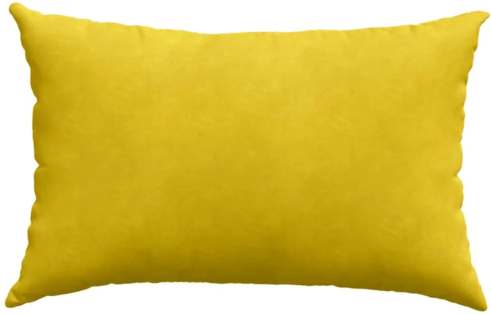 Sofa Pagalvės 2 pcs Geltona 60 x 40 cm Kordūrinis audinys