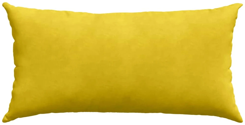 Sofa Pagalvės 2 pcs Geltona 80 x 40 cm Kordūrinis audinys