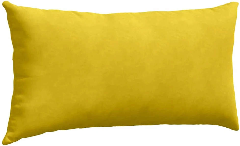 Sofa Pagalvės 2 pcs Geltona 80 x 40 cm Kordūrinis audinys
