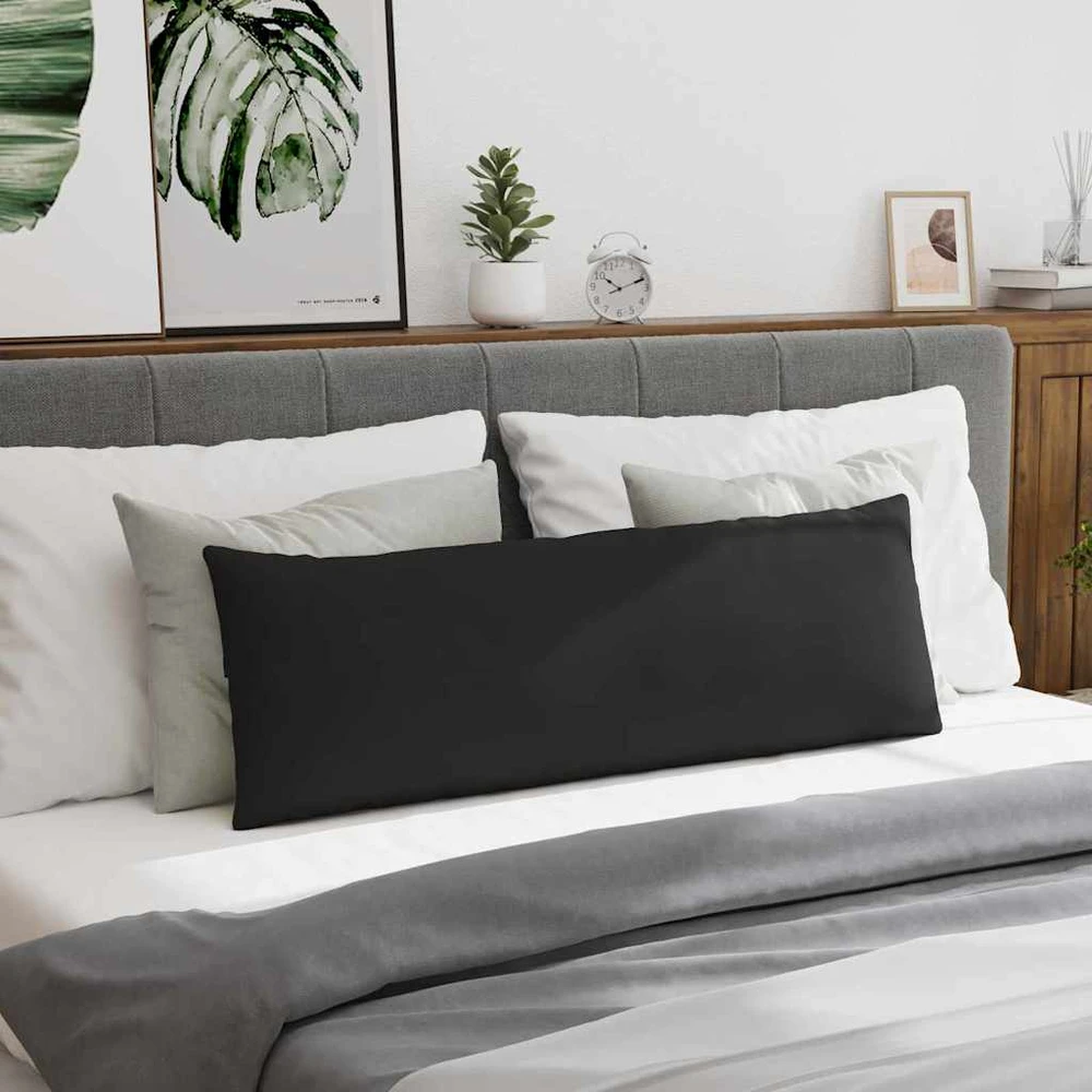 Sofa Pagalvės 2 vnt. audinys Juoda 120 x 40 cm