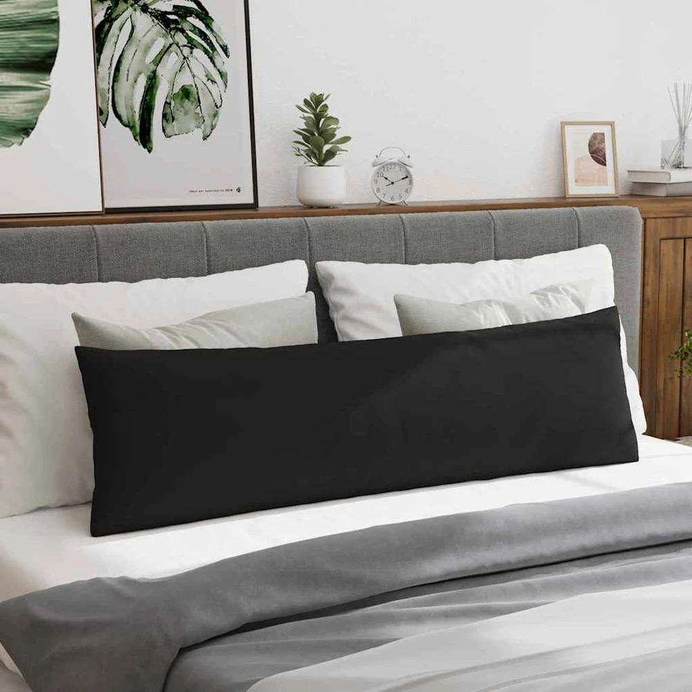 Sofa Pagalvės 2 vnt. audinys Juoda 145 x 40 cm