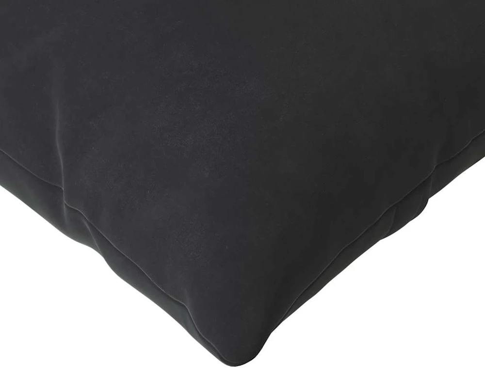 Sofa Pagalvės 2 pcs Juoda 145 x 40 cm Kordūrinis audinys