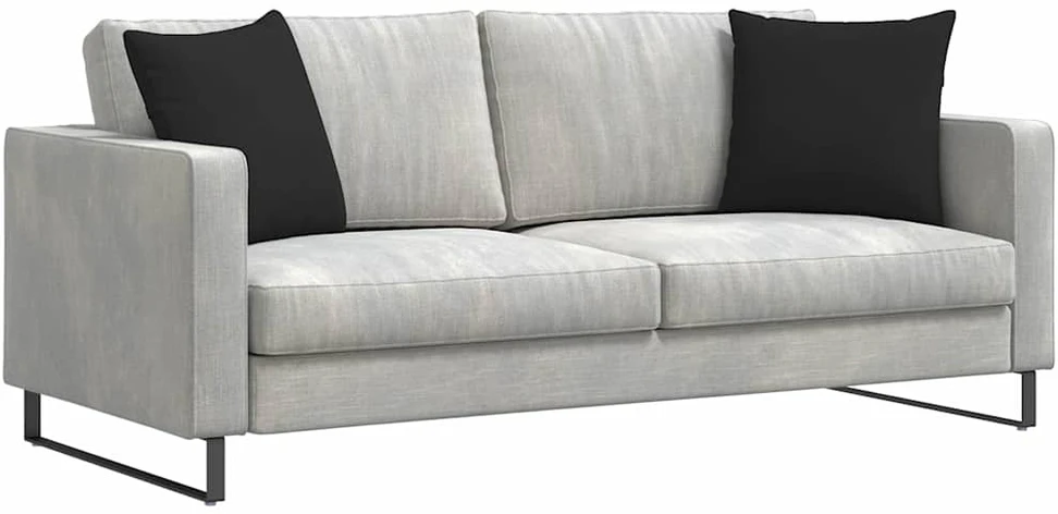 Sofa Pagalvės 2 vnt. audinys Juoda 45 x 45 cm