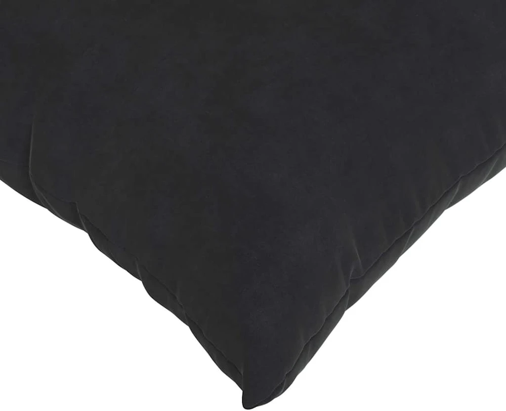 Sofa Pagalvės 2 pcs Juoda 50 x 50 cm Kordūrinis audinys