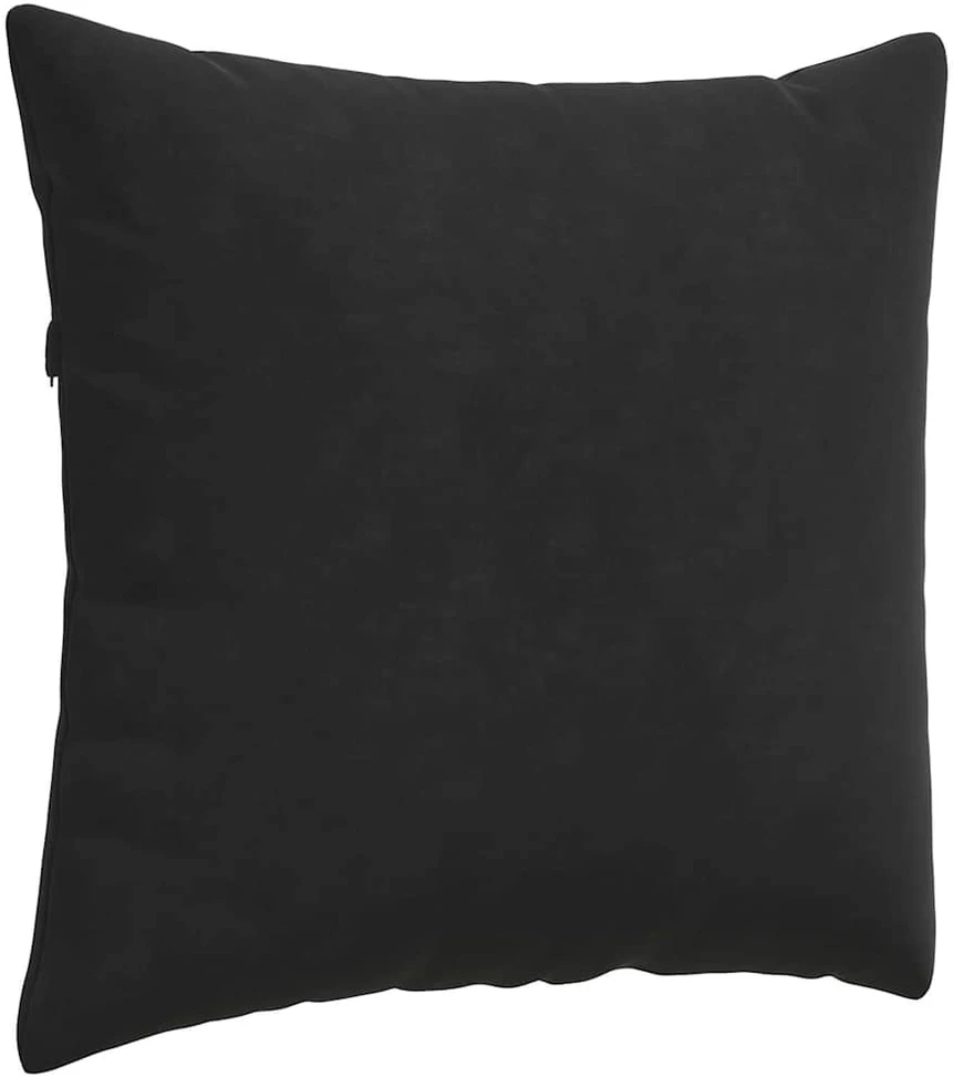 Sofa Pagalvės 2 pcs Juoda 50 x 50 cm Kordūrinis audinys
