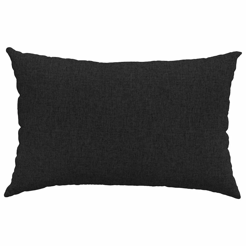 Sofa Pagalvės 2 vnt. audinys Juoda 60 x 40 cm
