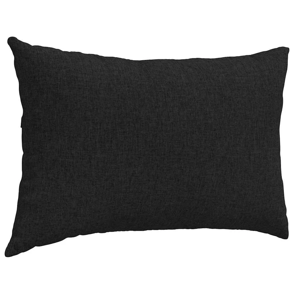 Sofa Pagalvės 2 vnt. audinys Juoda 60 x 40 cm