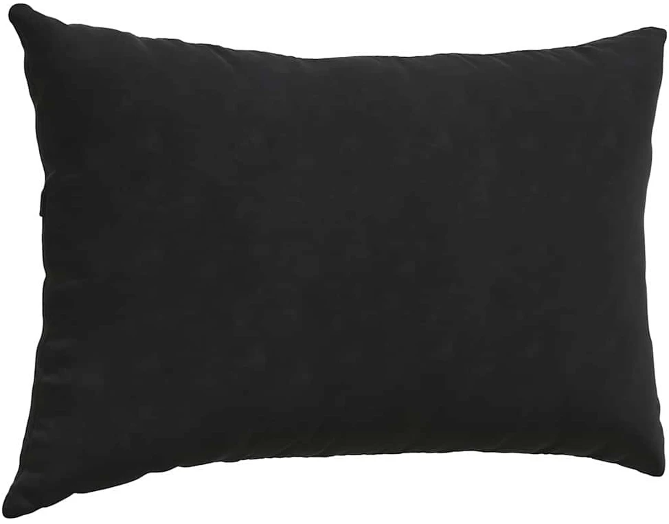 Sofa Pagalvės 2 pcs Juoda 60 x 40 cm Kordūrinis audinys