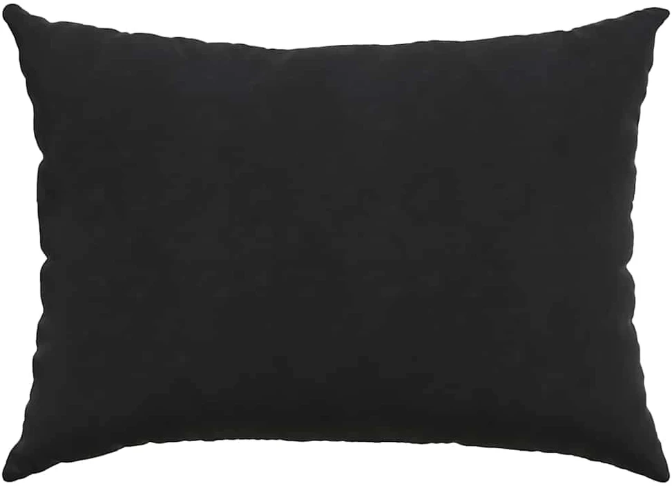 Sofa Pagalvės 2 pcs Juoda 70 x 50 cm Kordūrinis audinys
