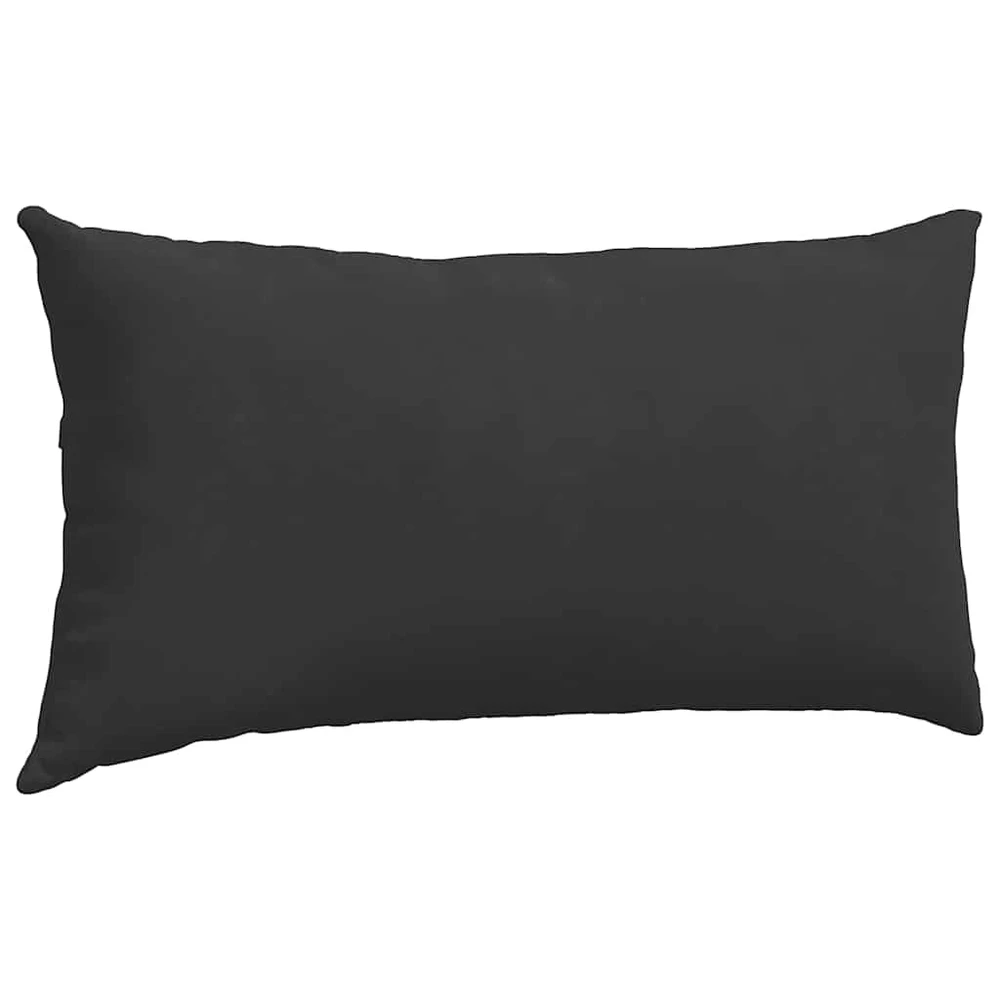 Sofa Pagalvės 2 vnt. audinys Juoda 80 x 40 cm