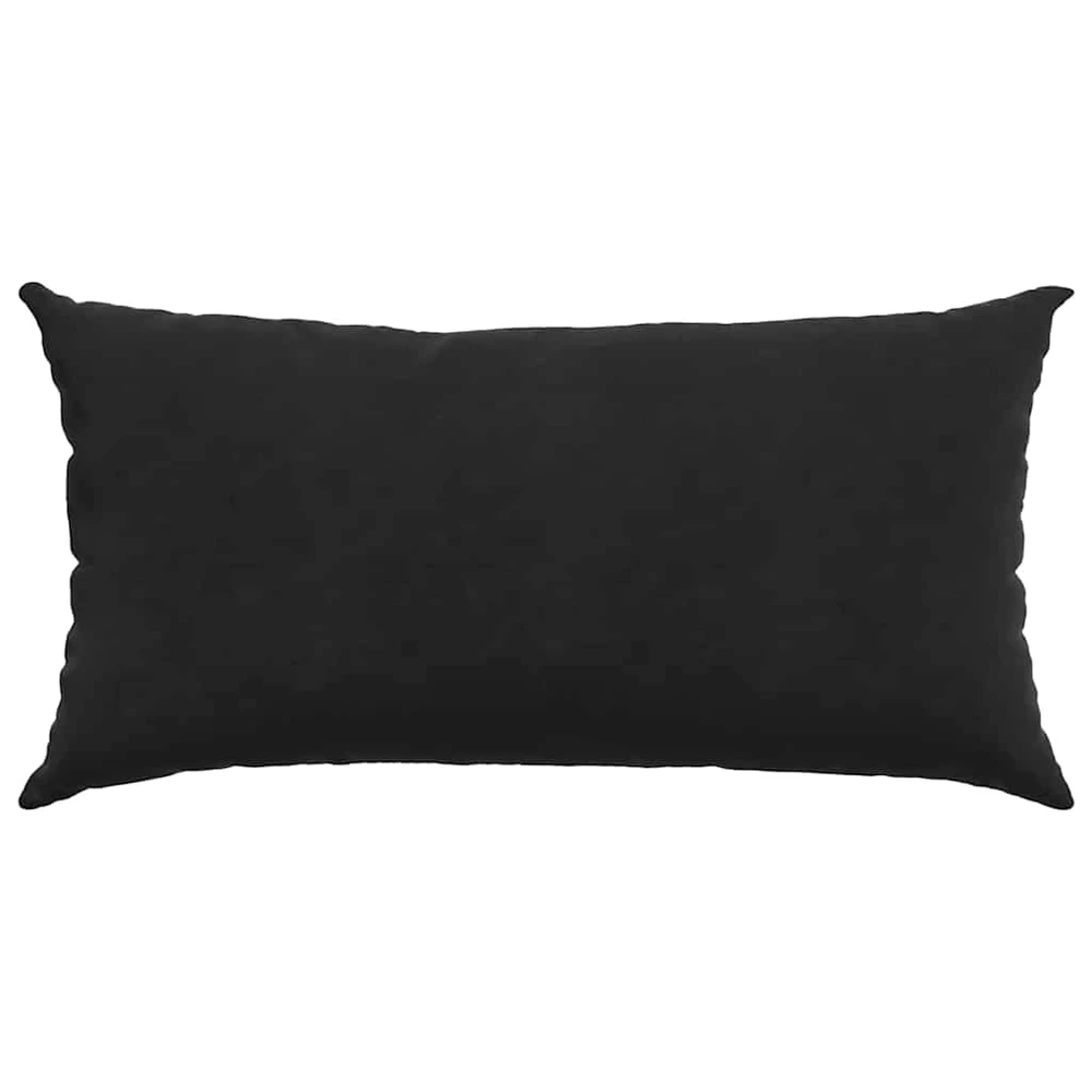 Sofa Pagalvės 2 pcs Juoda 80 x 40 cm Kordūrinis audinys