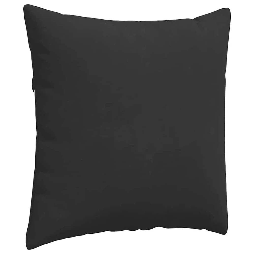 Sofa Pagalvės 2 vnt. audinys Juoda 80 x 80 cm