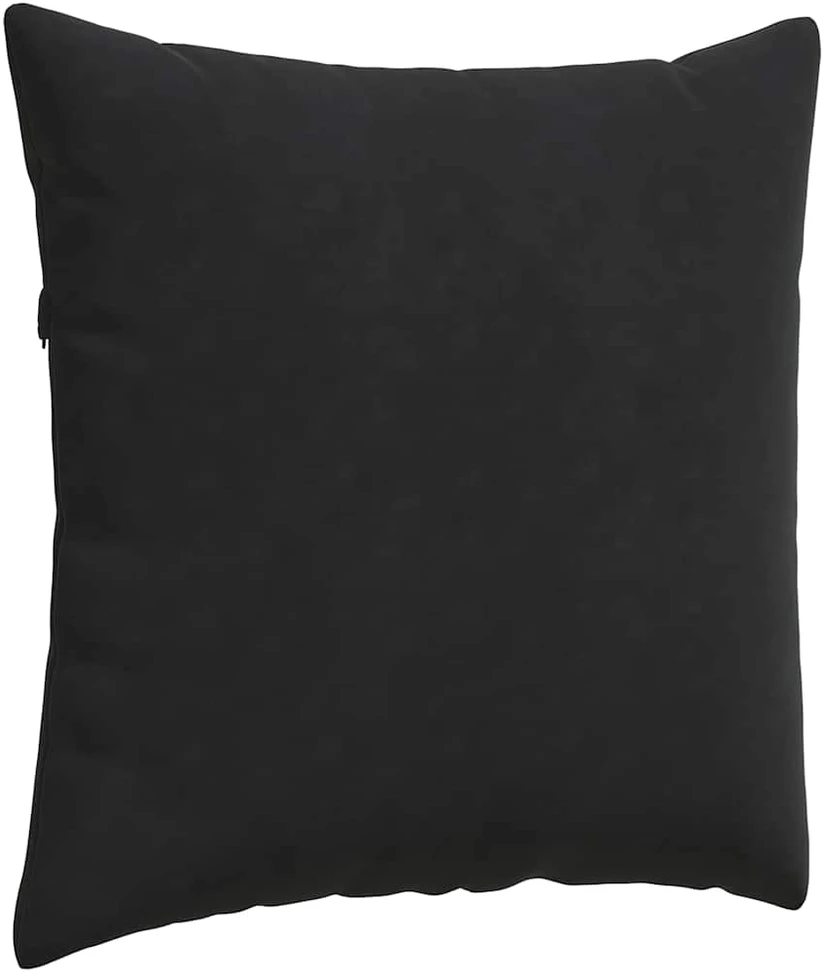 Sofa Pagalvės 2 pcs Juoda 80 x 80 cm Kordūrinis audinys