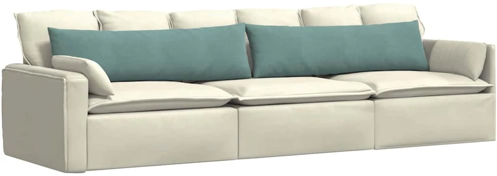 Sofa Pagalvės 2 pcs Jūrinė žalia 145 x 40 cm Kordūrinis audinys